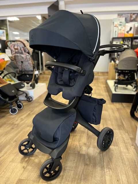 Stokke Xplory X Rich Black 2w1 głęboko - spacerowy z torbą