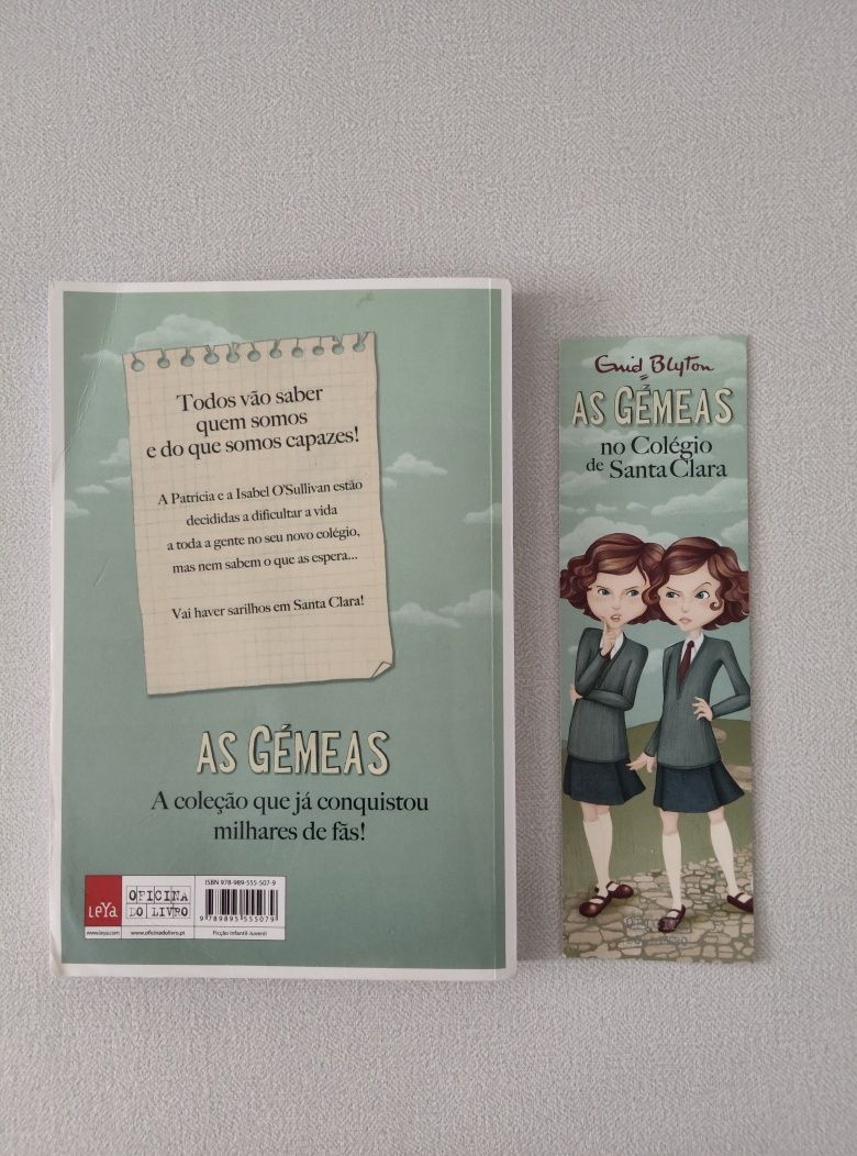 Livro "As Gémeas no Colégio de Santa Clara"