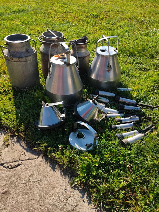 Konwia - bańka,dojarka, akcesoria