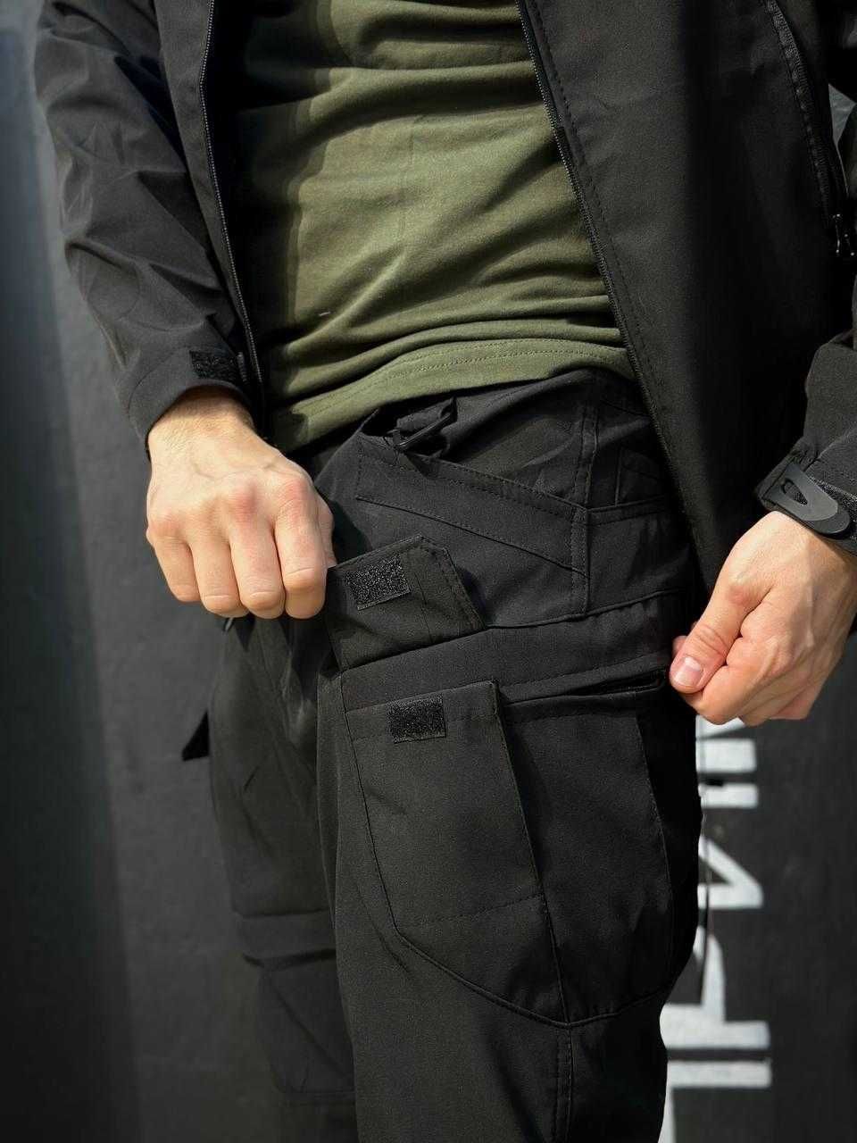 Костюм Vanguard без утеплення Soft Shell Олива, Чорний, Сірий  S-6XL