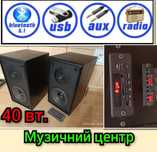Музыкальный центр блютуз колонка сабвуфер радіо музичний колонки