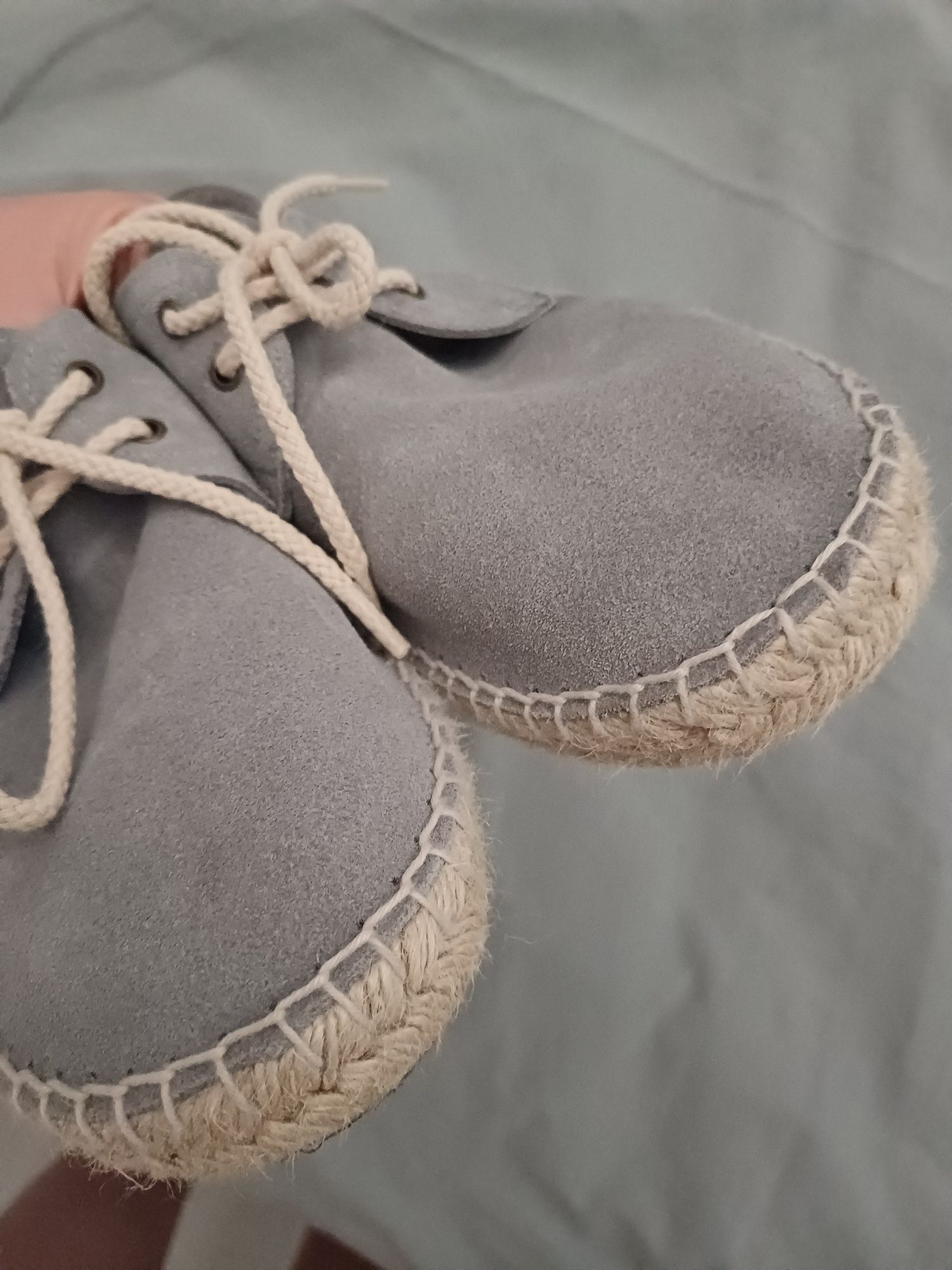 Mango espadryle zamszowe chłopięce