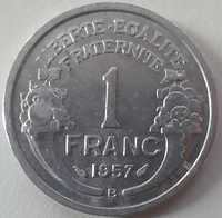 1 frank francuski 1957r. Sprzedam lub zamienię na inną monetę.