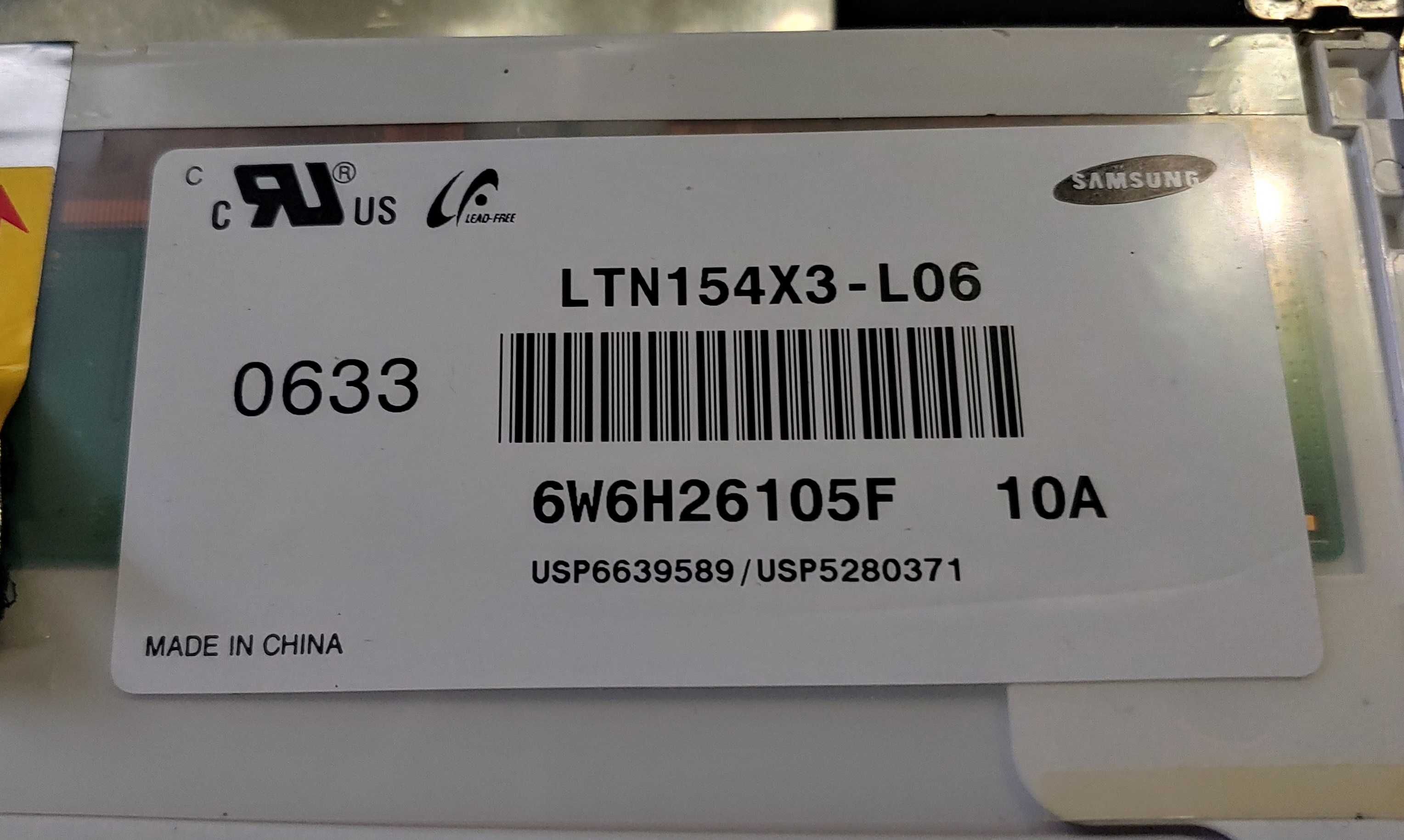 Матриця LG LP154W01 (TL) (E3) Samsung LTN154X3-L06 1280x800 15.4