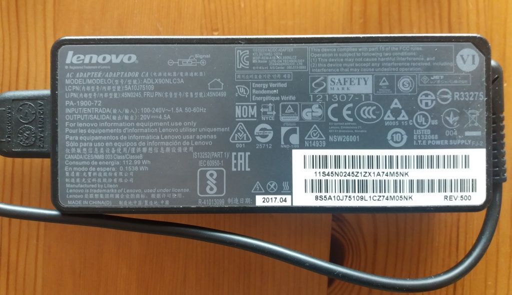 Carregador Lenovo original