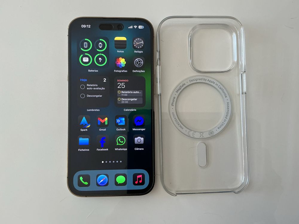 iPhone 14 Pro 128GB Dourado + Capa MagSafe Apple + Fatura