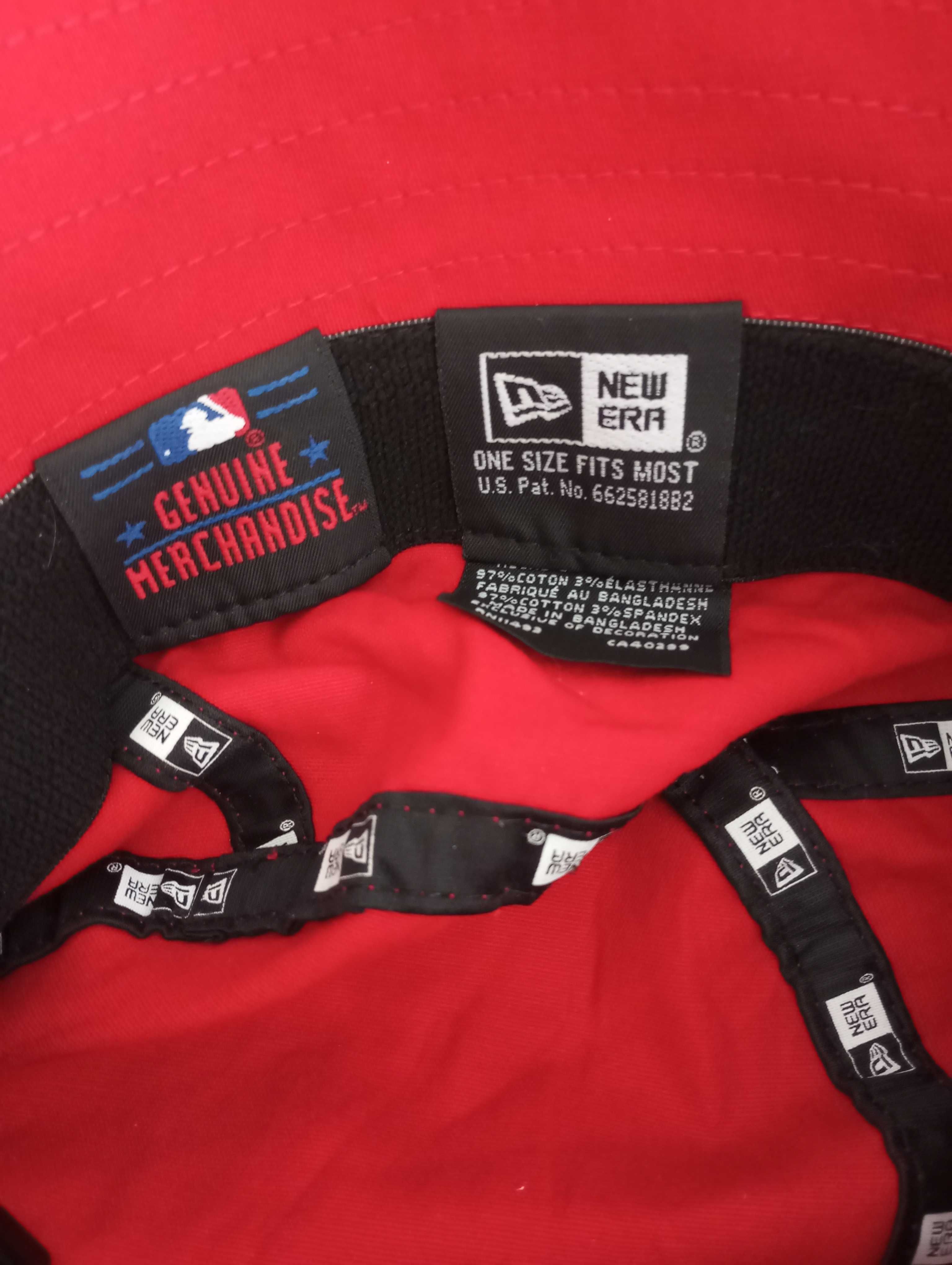 Kapelusz New Era American Bucket Czerwony rozm. uniwersalny