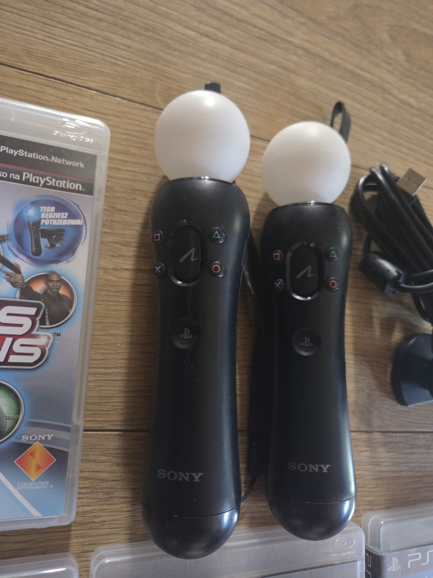 Zestaw 2 Move Ps3 kamerka i gry
