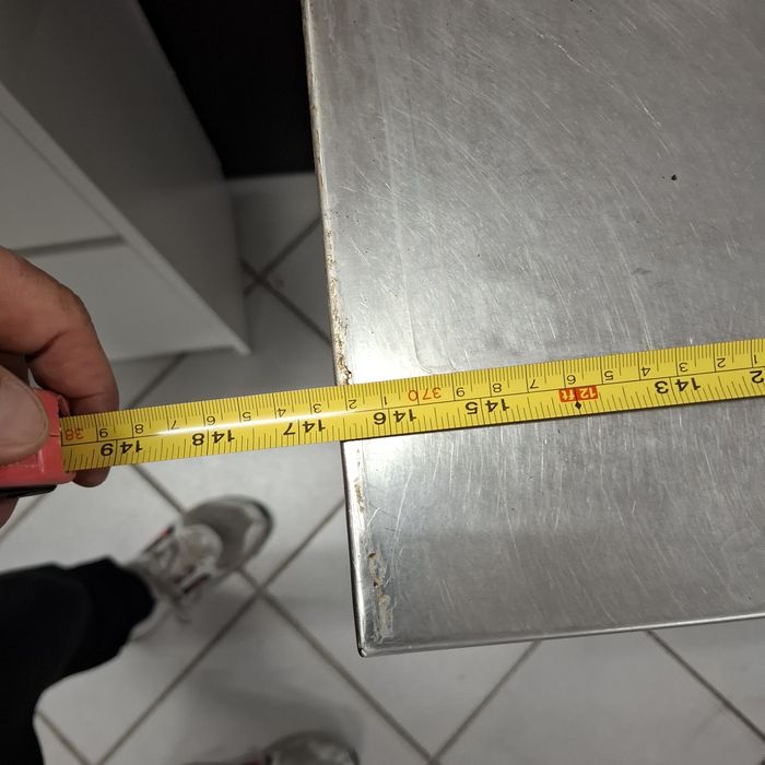 Bancada inox com prateleiras