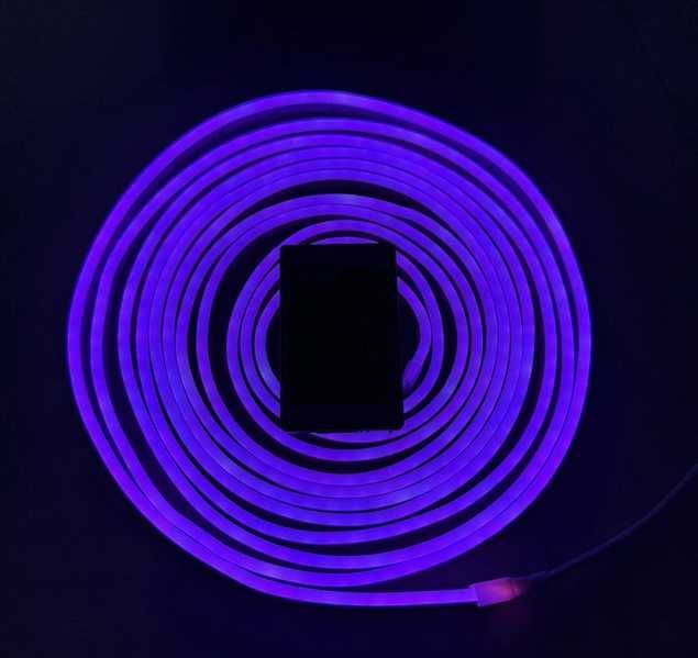 Світлодіодна Неонова Стрічка-Шланг RGB 5 м, 12V/220V Гнучкий LED NEON