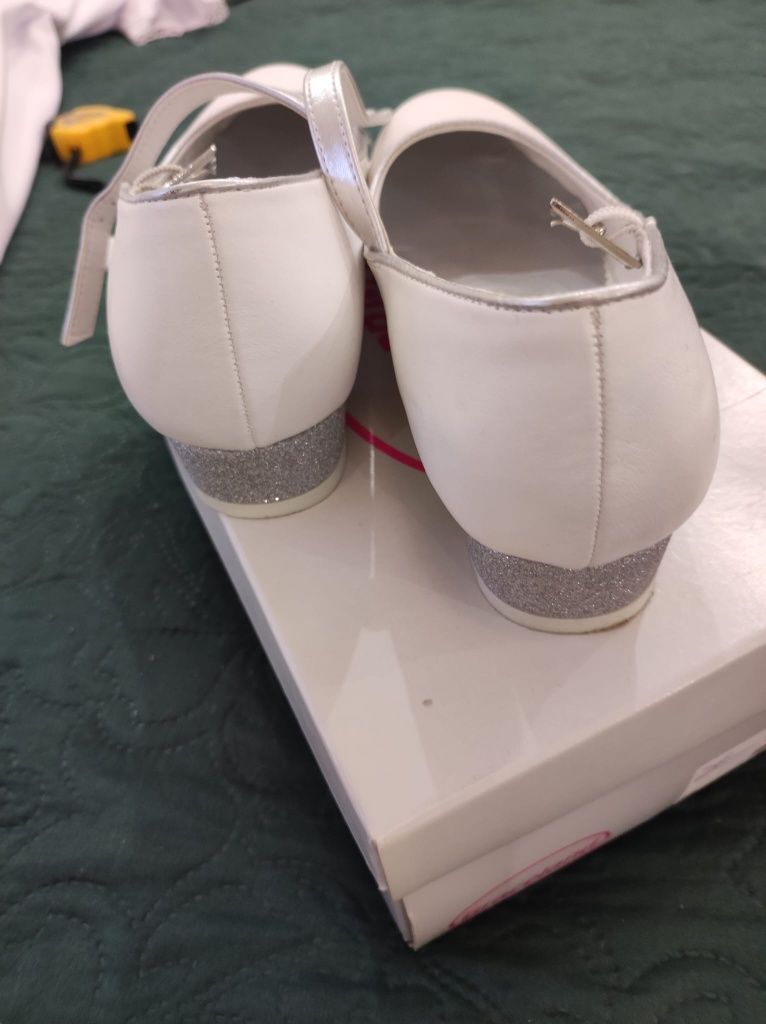 Deichmann buty  białe do komunii