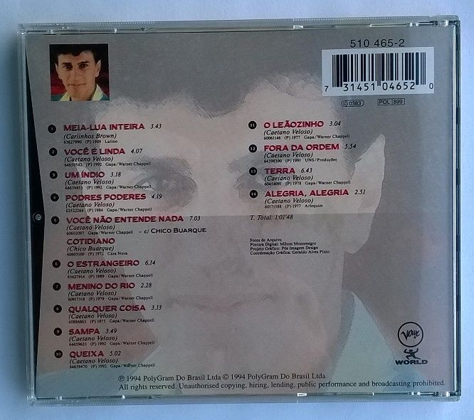 CD Caetano Veloso - Minha História