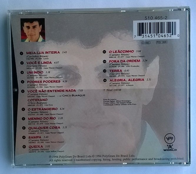 CD Caetano Veloso - Minha História