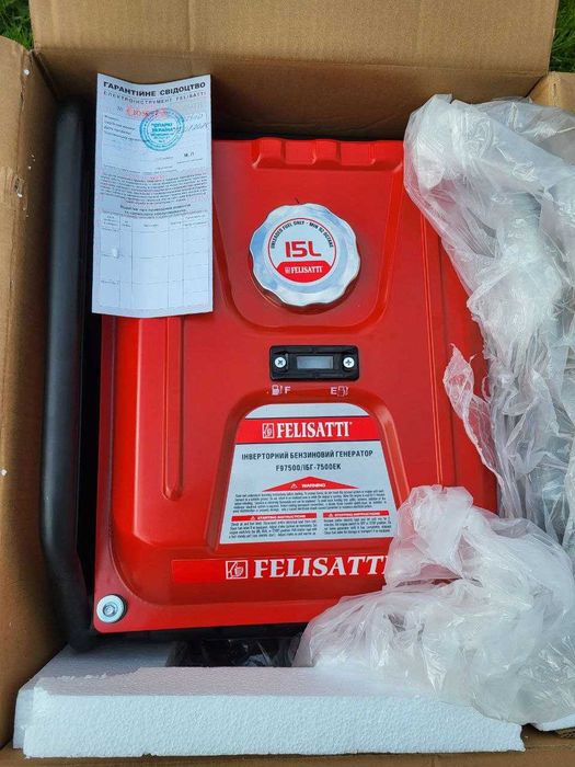 Інверторний бензиновий генератор Felisatti ІБГ-7500ЕК 5 кВт