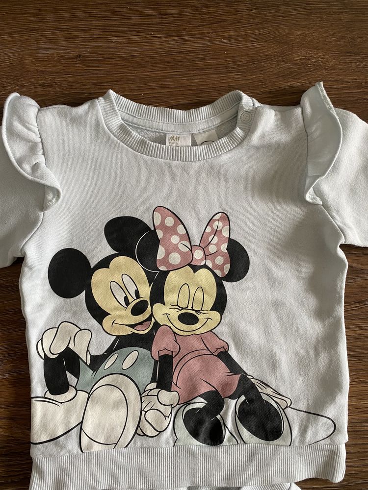 Disney H&M - błękitny dres myszka Mickey - rozm. 74