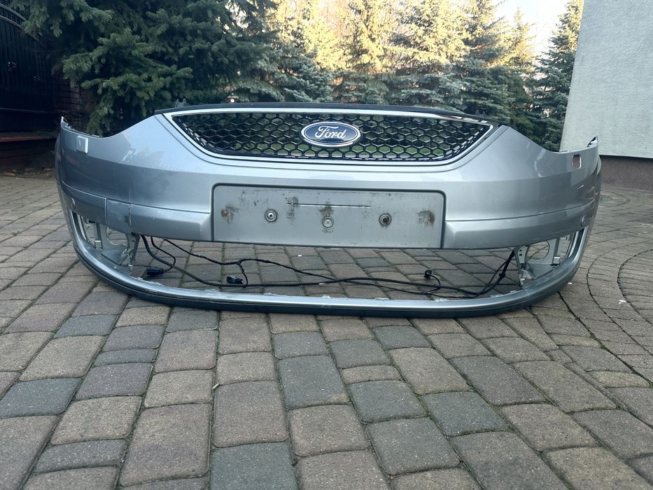 Zderzak przód Ford Galaxy MK3 2006 do 2009 srebrny metalik