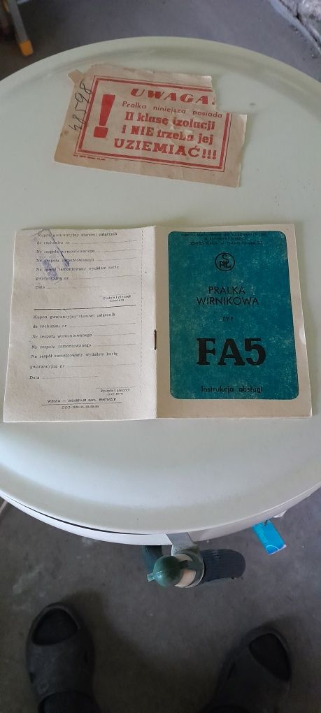 Fabrycznie nowa  pralka Frania 1981 r