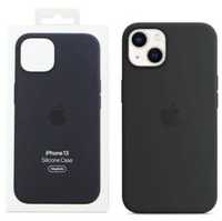 Etui case opakowanie na telefon iPhone 13 czarne MagSafe silikonowe ap