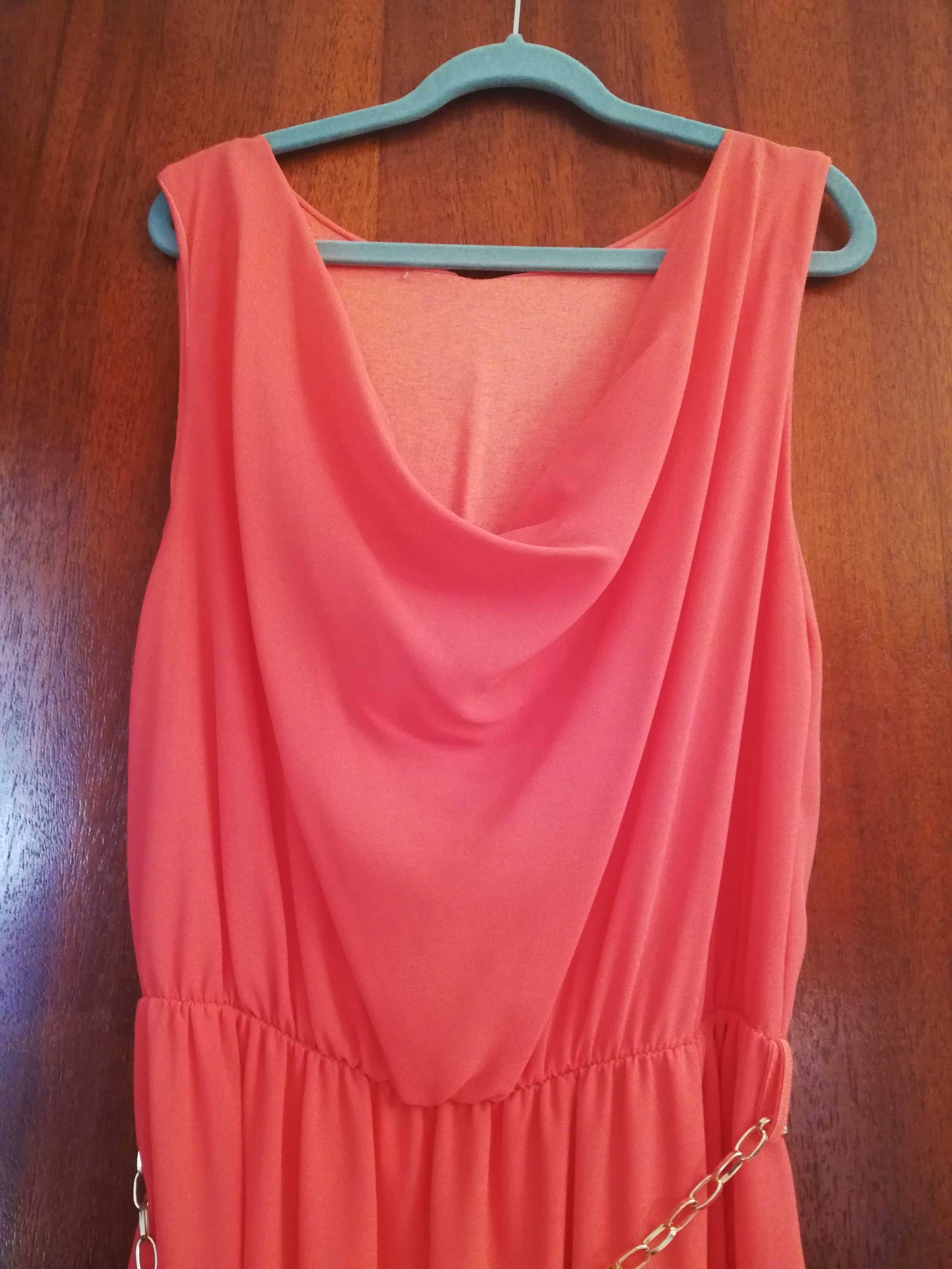 Vestido Comprido Coral