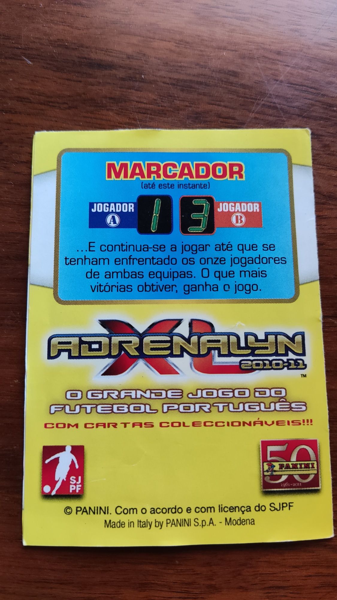 Cartas da coleção Panini Adrenalyn ano 2010 e 2011
