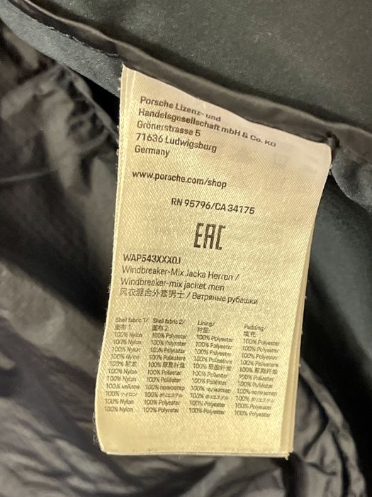 L Porsche Motorsport męska kurtka wiatrówka granatowa kaptur Ripstop