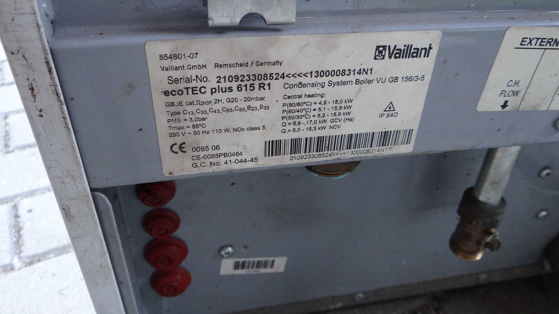 Piec gazowy Vaillant Ecotec Plus 615 na części
