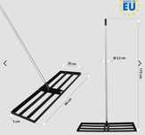 Wynajem Niwelator ręczny stalowy do terenu trawnika kretowisk 90x30 cm