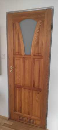 Drewniane drzwi łazienkowe 80 lewe i prawe