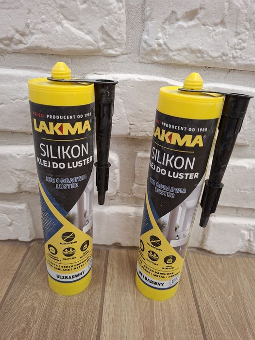 Silikon Kerakoll bezbarwny , 01 biały . 30 brąz . Klej do luster Lakma