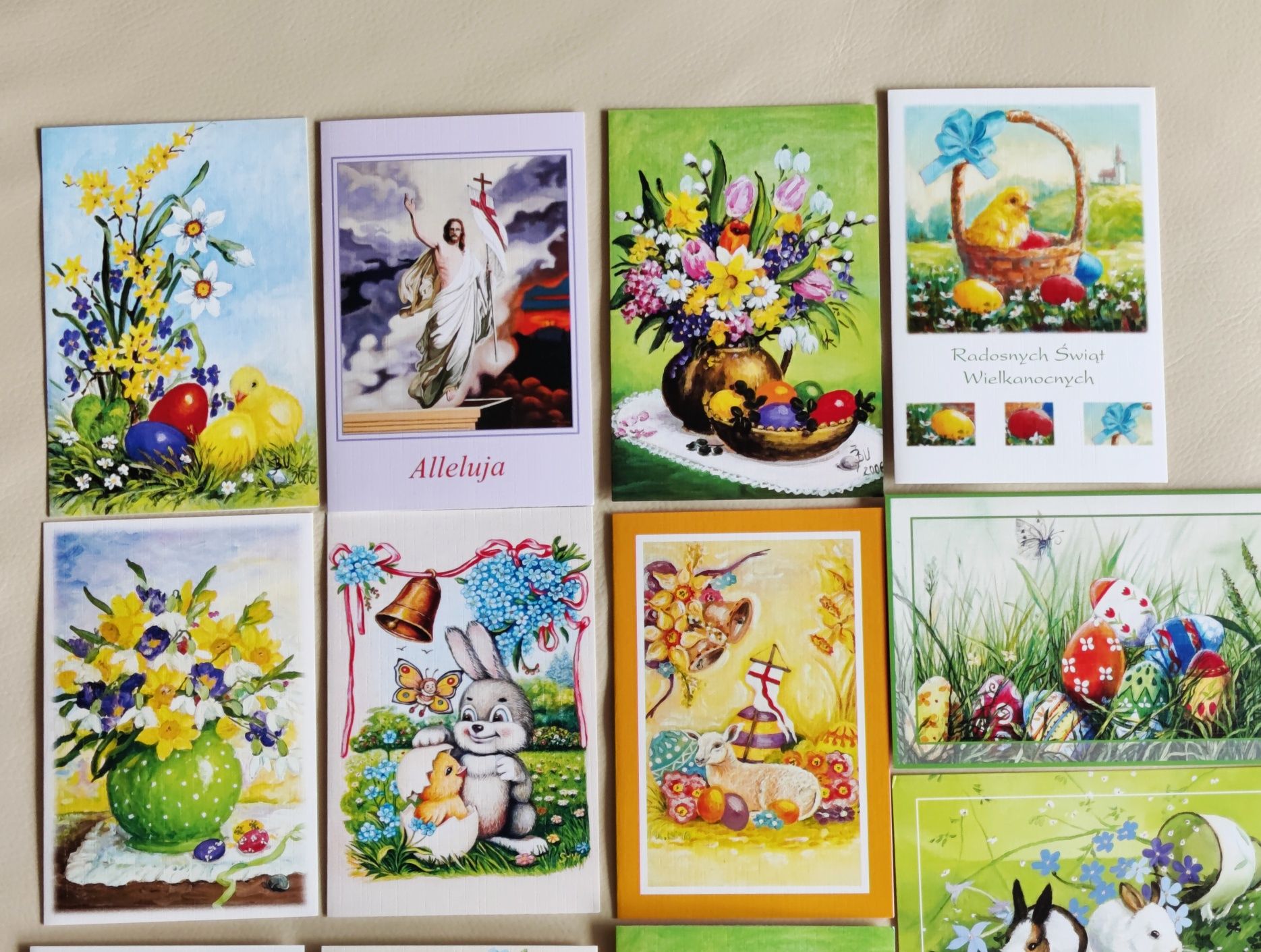 Pocztówki świąteczne + koperty - 13 kpl