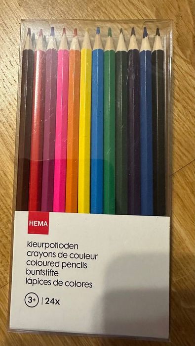 Hema кольорові олівці 24 штуки