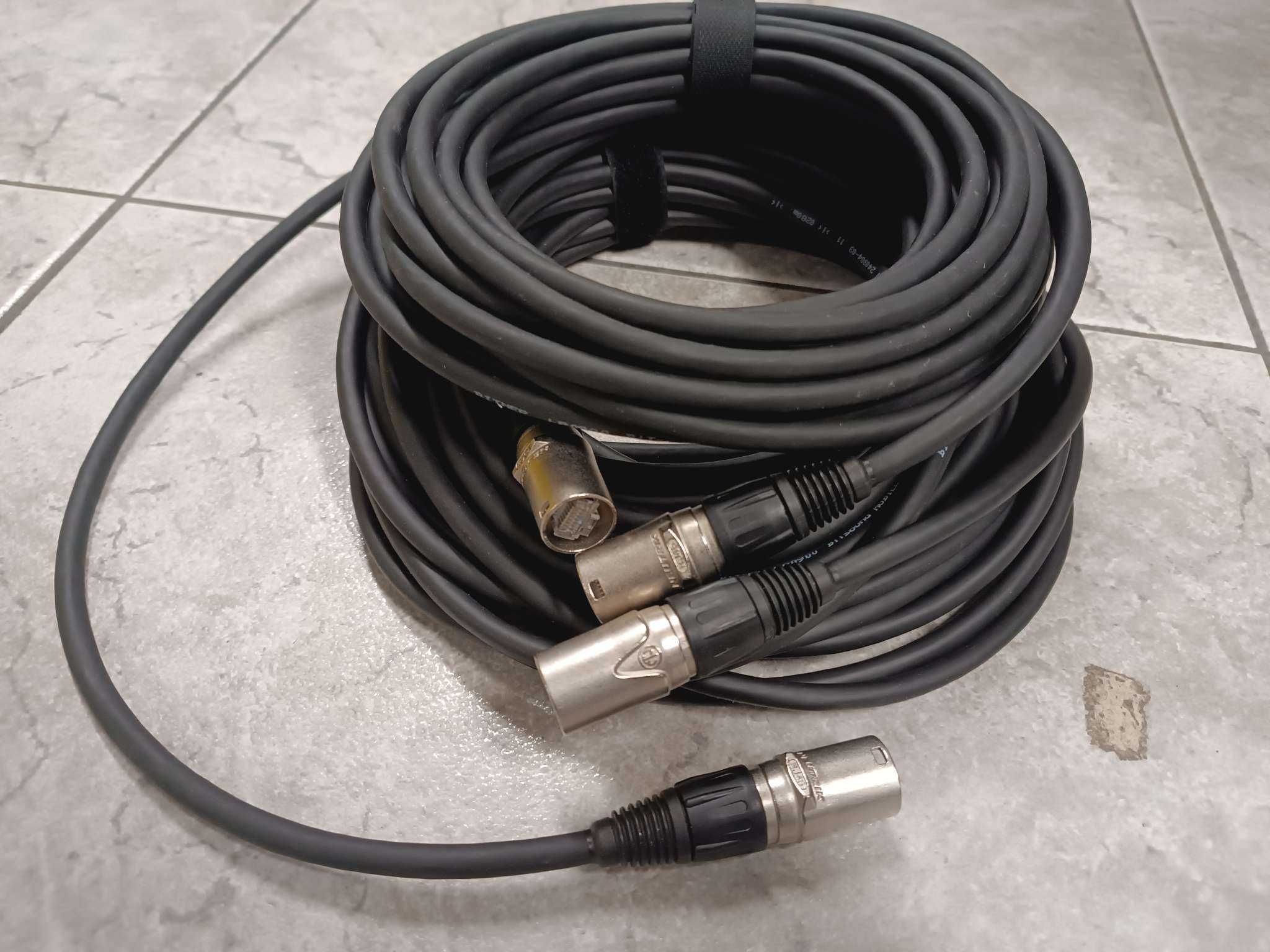 Estradowa skrętka mobilna Cat 5e ekran RJ45 Neutrik NE8MX 2x 3m 2x 15m