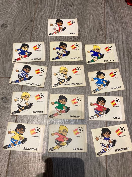 Naklejki z Mistrzostw świata Espana 1982