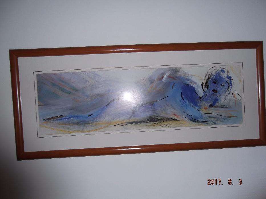 Quadro de parede "MUSA" pintado em 1987