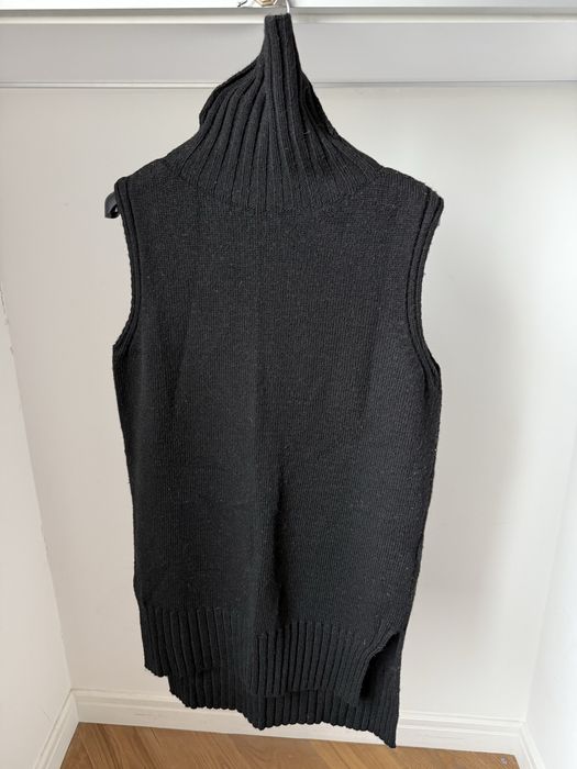 Шерстяна жилетка Massimo Dutti, чорна, розмір S