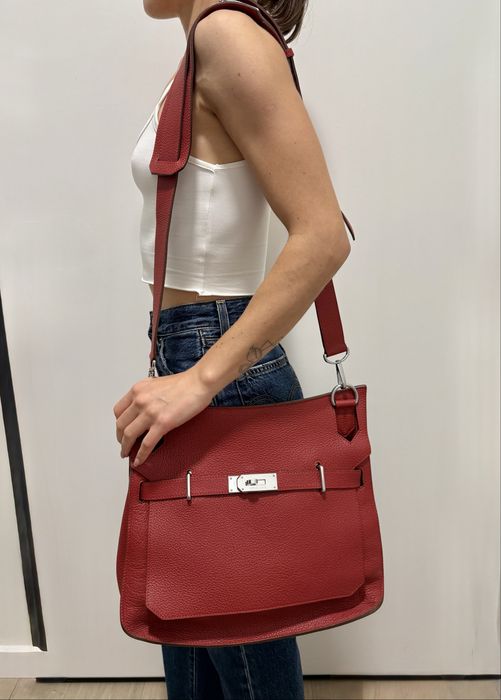 Hermes Jypsiere червона велика сумка