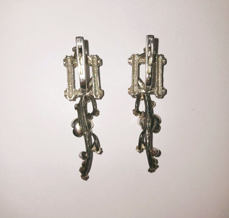 Сережки "Ханамі" (Сакура) срібло 925 ЮД Орінго