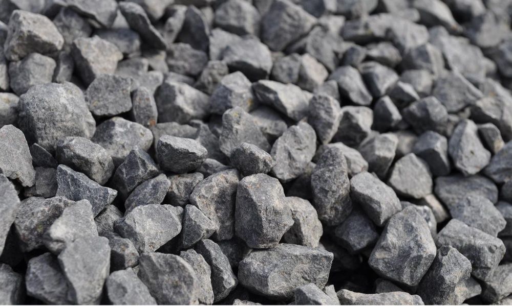 GRYS BAZALTOWY Ciemny Czarny kamień BAZALT, Brzeg Darex