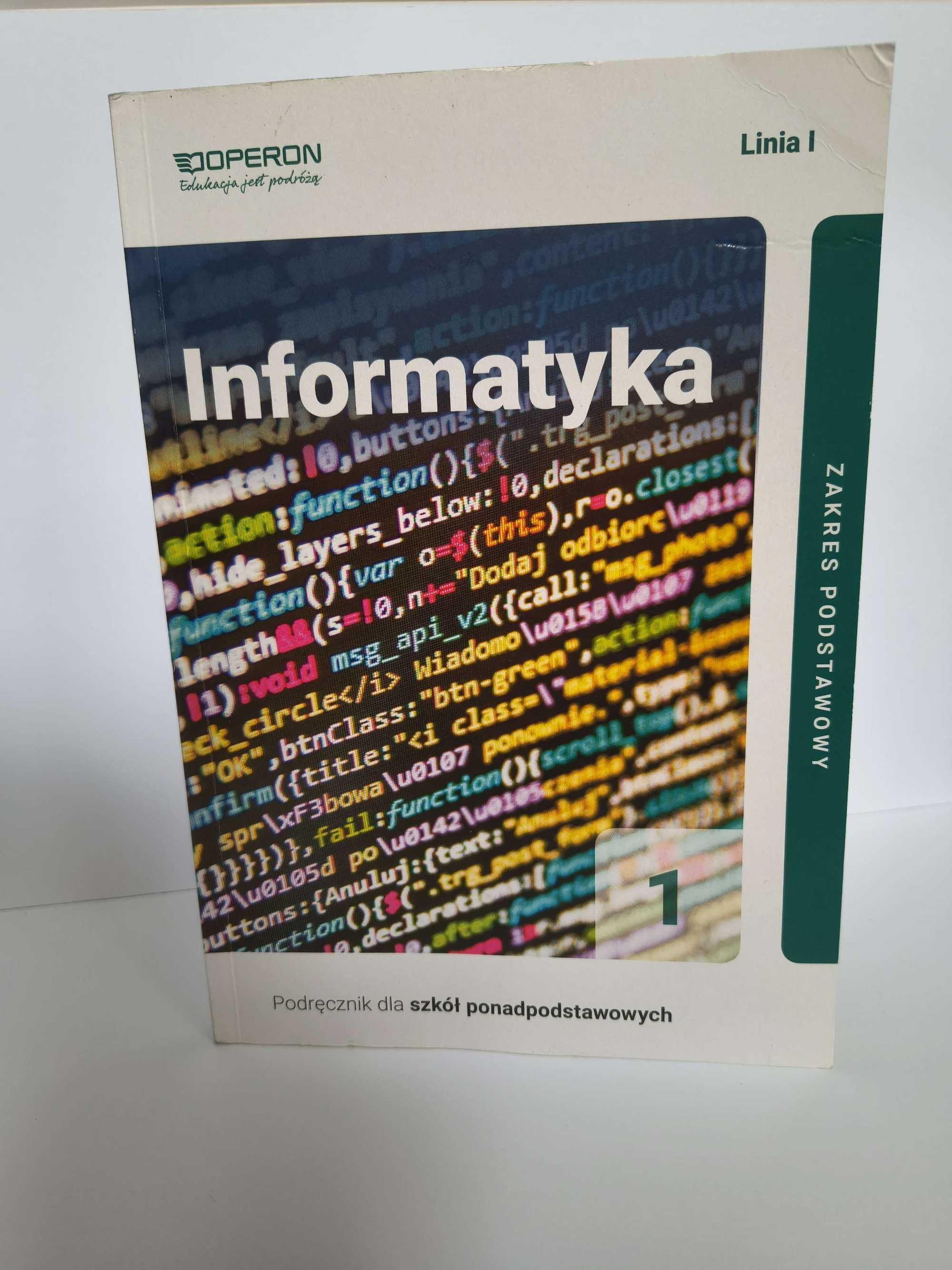 OPERON Podręcznik Informatyka 1 linia 1. Zakres podstawowy. (Używany)