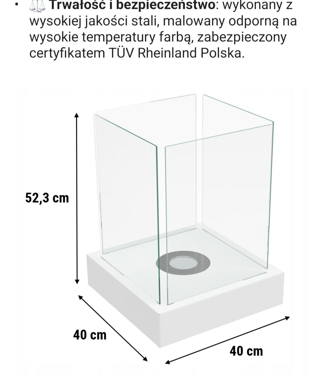 Biokominek Wolnostojący KRATKI TANGO4