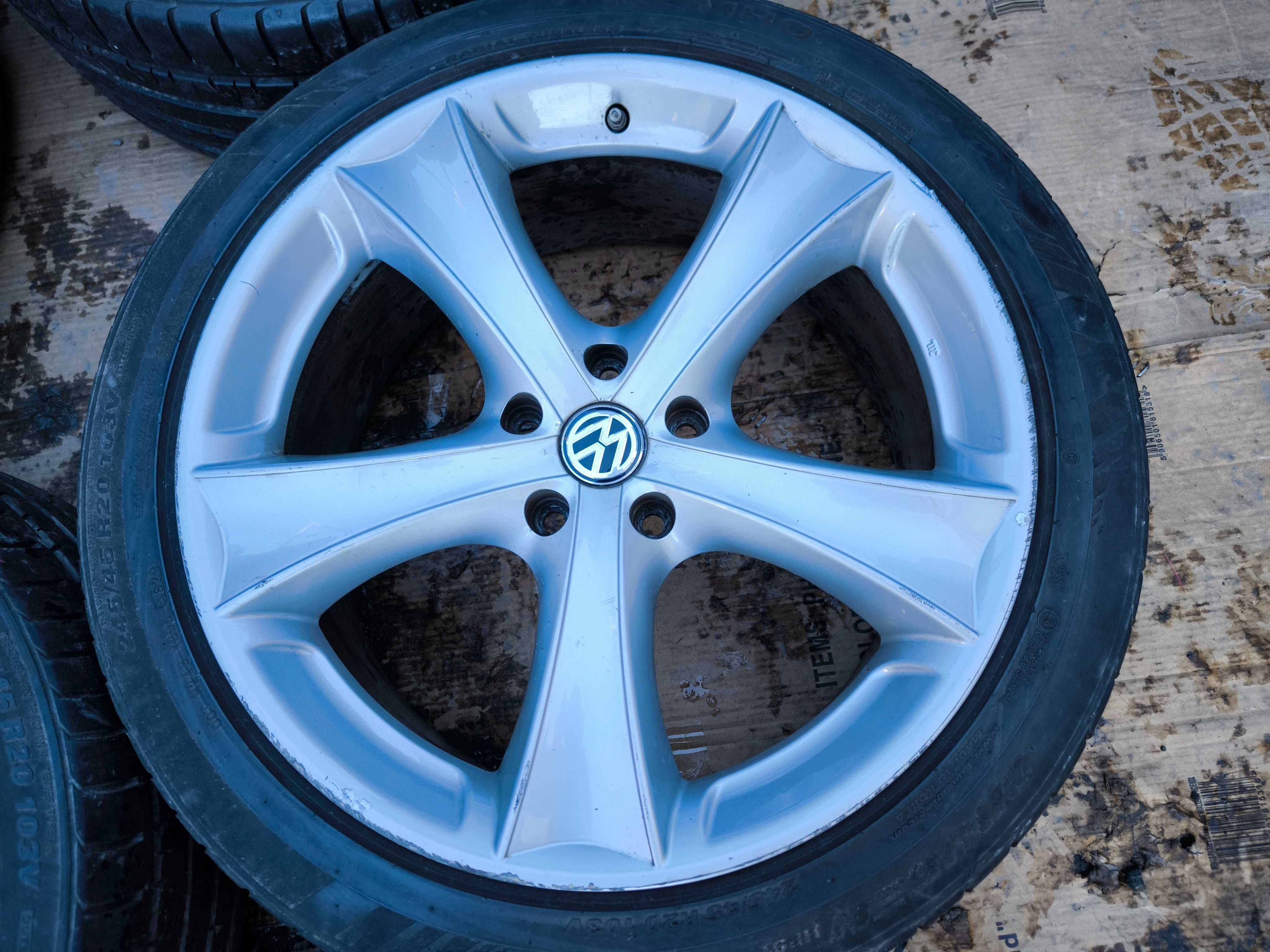 Koła VW Touareg Amarok T5 T6 T7 20 cali 5x120 ET45 Opony 245/45