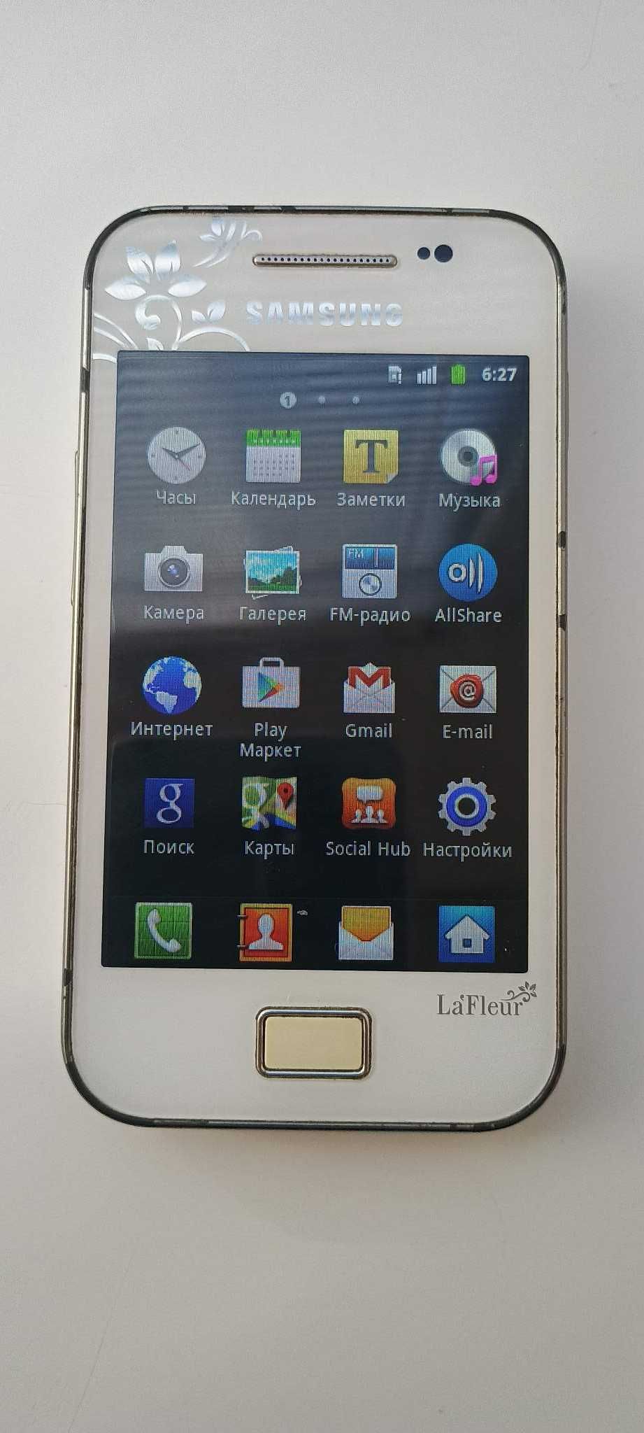 Продам смартфон Samsung GT -5830i Pure white La Fleur