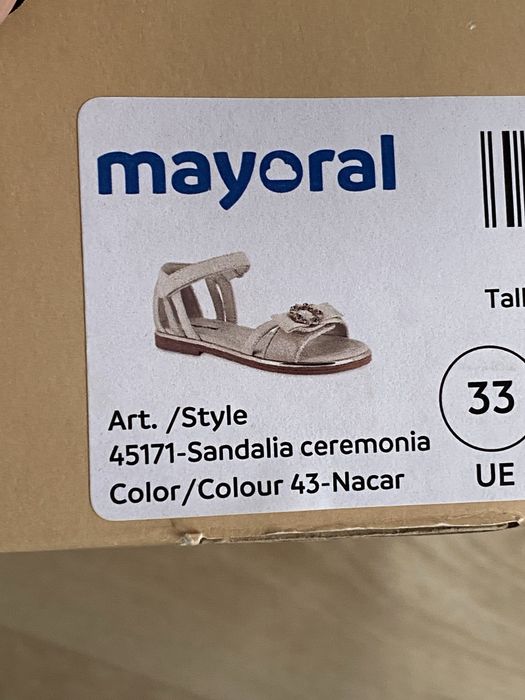 Mayoral j nowe sandałki 33 komunia wesele