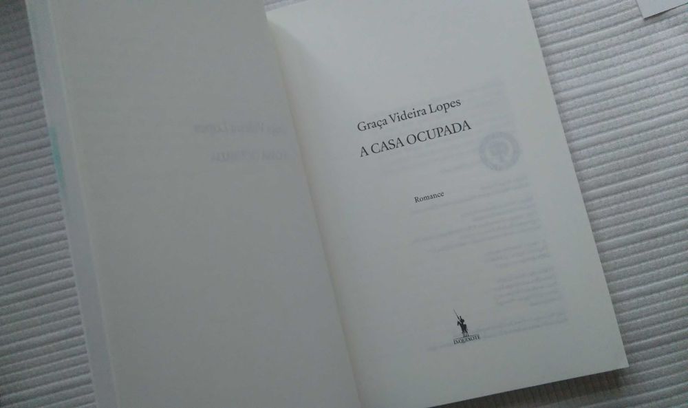Livro A Casa Ocupada de Graça Videira Lopes