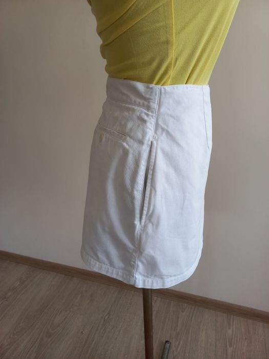 Białe spódnicospodenki damskie 100% bawełna J. CREW