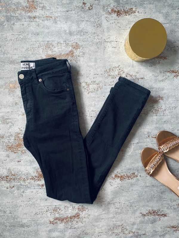 Acne Studios spodnie jeansowe czarne damskie skinny r 26/32