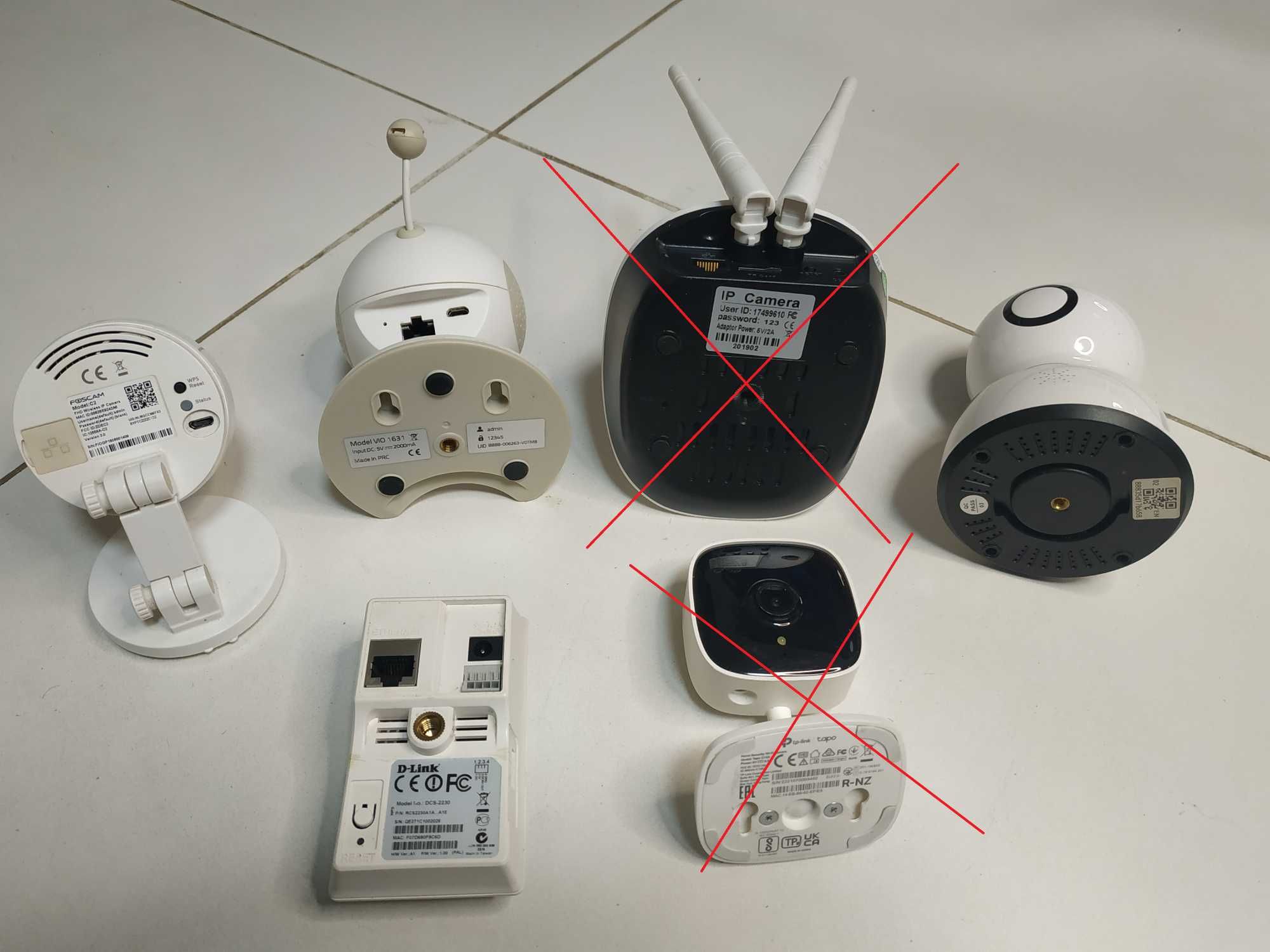 IP-камеры видеонаблюдения разные