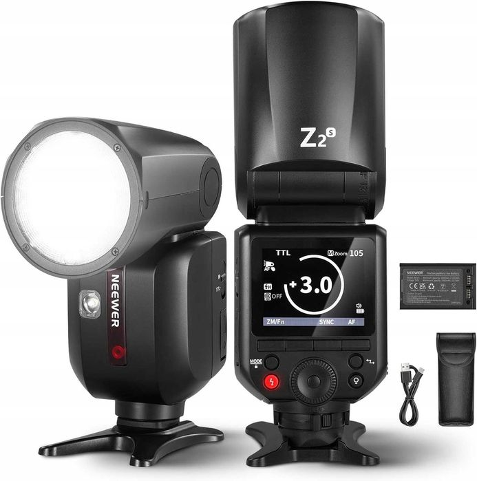 NEEWER Z2-S 2,4 G TTL lampa błyskowa okrągła Speedlite do Sony