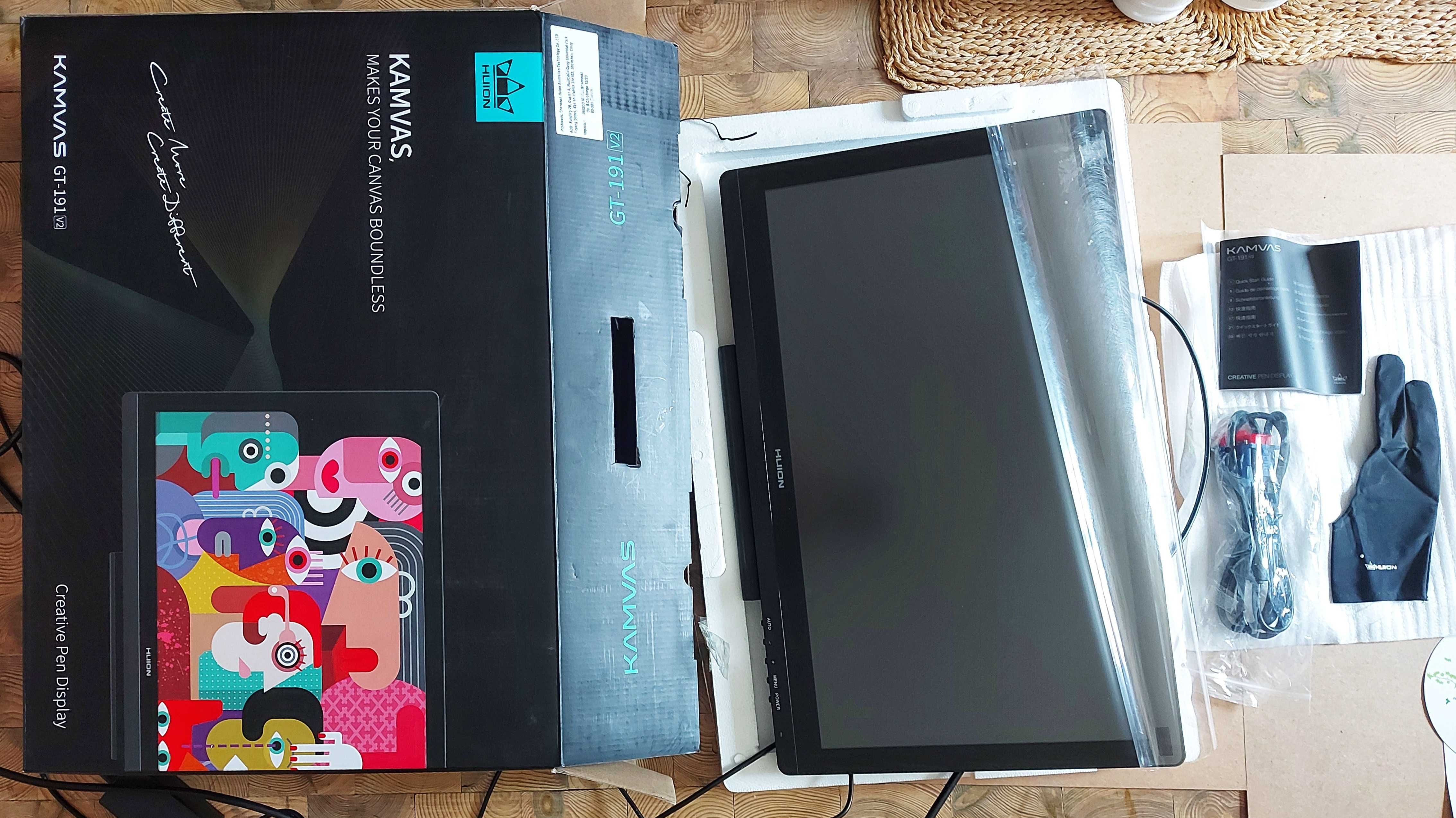 Tablet graficzny Huion Kamvas GT-191 V2 / idealny stan / Wrocław