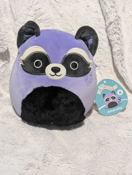 Squishmallows Amaryllis the Raccoon oryginalny szop 20 cm Jazwares